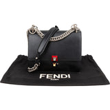 Fendi Calfskin Leather Kan I Crossbody Bag