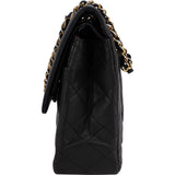 Chanel Quilted Lambskin Bicolor Double Flap Shoulder Bag