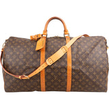 Louis Vuitton Monogram Canvas Keepall 60 Bandoulière Travel Bag