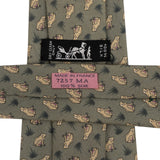 Hermès Grenouille Pattern Silk Tie Krawatte