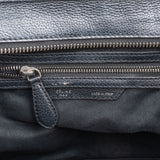 Céline Black Grained Leather Luggage Handbag