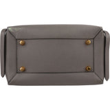 Celine Grey Leather Grained Calfskin Belt Handbag