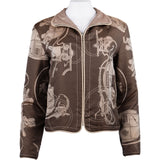 Hermès Les Voitures à Transformation Reversible Silk Jacket (38)
