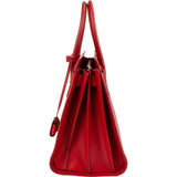 Yves Saint Laurent Red Calfskin Leather Sac de Jour Handbag