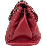 Chanel Quilted Lambskin Diamond Stitch Hampton Flap Jumbo Flap Crossbody Bag