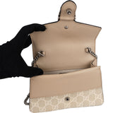 Gucci Monogram GG Supreme Dionysus Super Mini Top Handle Kelly Handbag