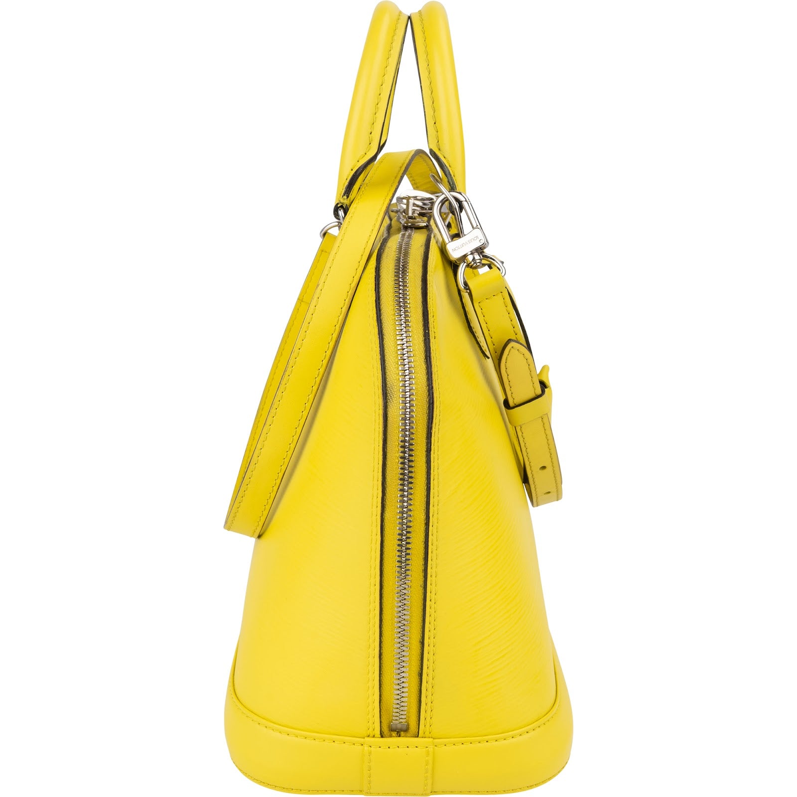 [🔄️B08 / F27] Louis Vuitton Yellow Epi Leather Alma PM Handbag - vintageandkickz