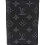 Louis Vuitton Monogram Eclipse Canvas Passport Cover Card Holder