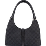 Gucci Monogram GG Black Canvas Jackie Shoulder Bag