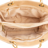 Chanel Quilted Caviar Leather CC Grand Shopping Tote Shoulder Bag