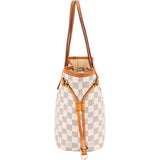 Louis Vuitton Monogram Damier Azur Canvas Neverfull PM Shoulder Bag