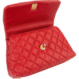 Chanel Caviar Leather Coco Top Handle Crossbody Handbag
