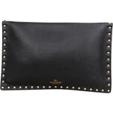Valentino Garavani Grained Calfskin Rockstud Envelope Clutch