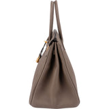 Hermès Taupe Togo Leather Birkin 35 Handbag