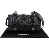 Chanel Quilted Lambskin Modern Chain Accordion Single Flap Crossbody Bag
