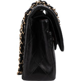 Chanel Quilted Lambskin 24K Gold Small Double Flap Shoulder Bag