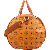 MCM Monogram Visetos Boston 50 Travel Bag