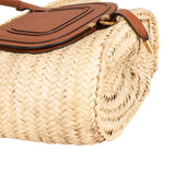 Chloé Marcie Basket Raffia Shoulder Bag