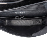 Chanel Quilted Caviar Leather Palladium Medium Double Flap Shoulder Bag