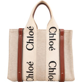 Chloé Canvas Small Woody Tote Handbag