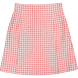 Christian Dior Pink Cotton Houndstooth Skirt (FR 36 / DE 34)