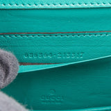 Gucci Turquoise Exotic Leather Crocodile Bamboo 1947 Mini Top Handle Crossbody Bag