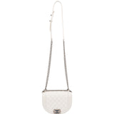 Chanel Quilted Caviar Leather Small Boy Messenger Single Flap Crossbody Bag
