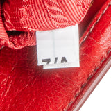 Prada Red Vitello Shine Leather Tote Handbag