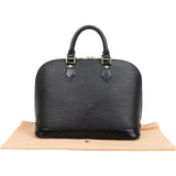 Louis Vuitton Noir Epi Leather Alma PM Handbag