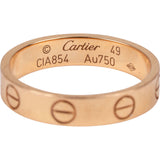 Cartier Au 750 Gold LOVE Wedding Band Ring (#49)