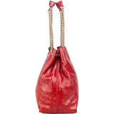 Gucci Patent Leather Soho Chain Tote Crossbody Bag