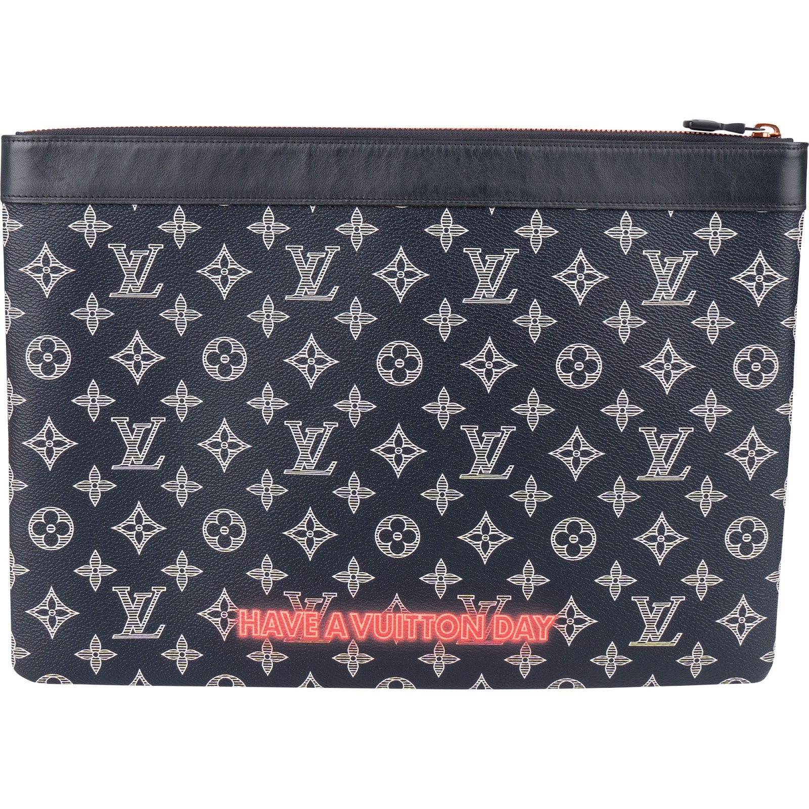 [🔄️B08 / F11] Louis Vuitton Canvas Monogram Ink Pochette Apollo Handbag - vintageandkickz