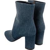 Saint Laurent Blue Denim Ankle Boots (37)