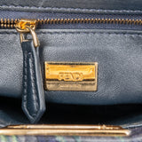 Fendi Marbled Leather Peekaboo Mini Handbag