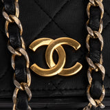 Chanel Quilted Lambskin 24K Gold Single Flap Shoulder Bag