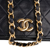 Chanel Quilted Lambskin 24K Gold Single Flap Shoulder Bag