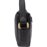 Loewe Black Leather Anagram Crossbody Bag