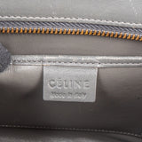 Céline Grey Leather Luggage Handbag