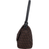 Fendi Monogram Zucca Canvas Mamma Baguette Shoulder Bag