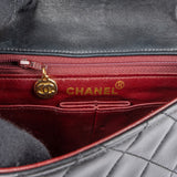 Chanel Quilted Lambskin 24K Gold Single Flap Crossbody Bag