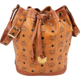 MCM Monogram Visetos Drawstring Bucket Crossbody Bag
