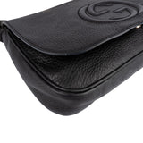 Gucci Black Leather Soho Chain Crossbody Bag