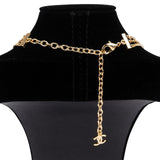 Chanel Crystal CC Triple Strand Necklace