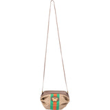 Gucci Monogram GG Supreme Canvas Butterfly Web Crossbody Bag