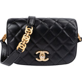 Chanel Quilted Lambskin CC Chain Flap Crossbody Bag