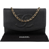 Chanel Caviar Leather CC Wallet on Chain Crossbody Bag