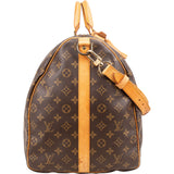 Louis Vuitton Monogram Canvas Keepall 60 Bandoulière Travel Bag