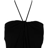 Celine Black Neckholder Maxi Gown Dress (M)