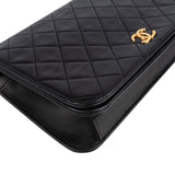 Chanel Quilted Lambskin 24K Gold Single Flap Shoulder Bag