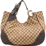 Gucci Monogram GG Canvas Blondie G Large Hobo Shoulder Bag